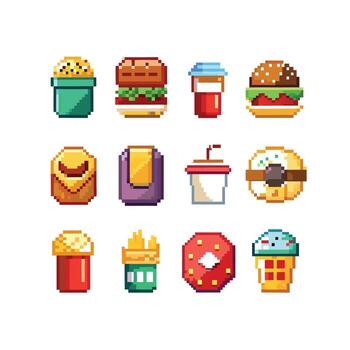 Food and Drink Icon Set Collection for Documents, Websites and Mobile Applications vector