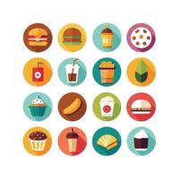 Food and Drink Icon Set Collection for Documents, Websites and Mobile Applications vector
