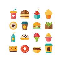 Food and Drink Icon Set Collection for Documents, Websites and Mobile Applications vector
