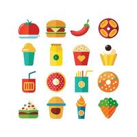 Food and Drink Icon Set Collection for Documents, Websites and Mobile Applications vector
