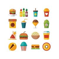 Food and Drink Icon Set Collection for Documents, Websites and Mobile Applications vector