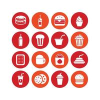 Food and Drink Icon Set Collection for Documents, Websites and Mobile Applications vector