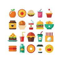 Food and Drink Icon Set Collection for Documents, Websites and Mobile Applications vector