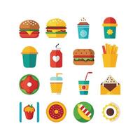 Food and Drink Icon Set Collection for Documents, Websites and Mobile Applications vector