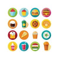 Food and Drink Icon Set Collection for Documents, Websites and Mobile Applications vector