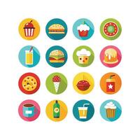Food and Drink Icon Set Collection for Documents, Websites and Mobile Applications vector