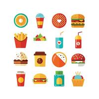 Food and Drink Icon Set Collection for Documents, Websites and Mobile Applications vector