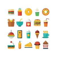 Food and Drink Icon Set Collection for Documents, Websites and Mobile Applications vector