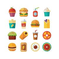 Food and Drink Icon Set Collection for Documents, Websites and Mobile Applications vector