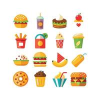 Food and Drink Icon Set Collection for Documents, Websites and Mobile Applications vector