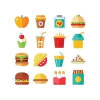 Food and Drink Icon Set Collection for Documents, Websites and Mobile Applications vector