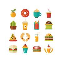 Food and Drink Icon Set Collection for Documents, Websites and Mobile Applications vector