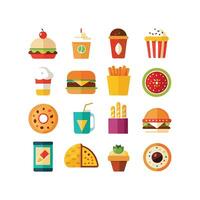 Food and Drink Icon Set Collection for Documents, Websites and Mobile Applications vector