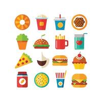 Food and Drink Icon Set Collection for Documents, Websites and Mobile Applications vector
