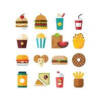 Food and Drink Icon Set Collection for Documents, Websites and Mobile Applications vector