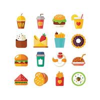 Food and Drink Icon Set Collection for Documents, Websites and Mobile Applications vector