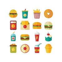 Food and Drink Icon Set Collection for Documents, Websites and Mobile Applications vector