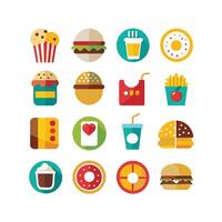 Food and Drink Icon Set Collection for Documents, Websites and Mobile Applications vector