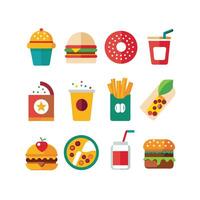 Food and Drink Icon Set Collection for Documents, Websites and Mobile Applications vector