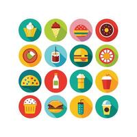 Food and Drink Icon Set Collection for Documents, Websites and Mobile Applications vector