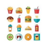 Food and Drink Icon Set Collection for Documents, Websites and Mobile Applications vector