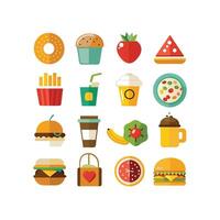 Food and Drink Icon Set Collection for Documents, Websites and Mobile Applications vector