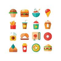 Food and Drink Icon Set Collection for Documents, Websites and Mobile Applications vector