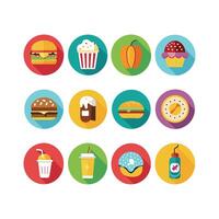 Food and Drink Icon Set Collection for Documents, Websites and Mobile Applications vector