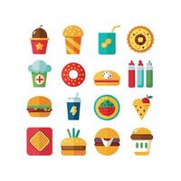 Food and Drink Icon Set Collection for Documents, Websites and Mobile Applications vector