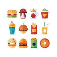 Food and Drink Icon Set Collection for Documents, Websites and Mobile Applications vector