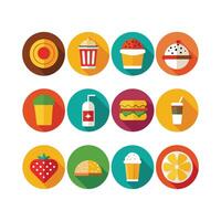 Food and Drink Icon Set Collection for Documents, Websites and Mobile Applications vector