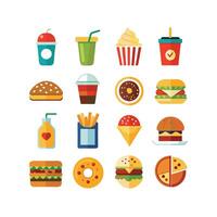 Food and Drink Icon Set Collection for Documents, Websites and Mobile Applications vector
