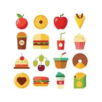 Food and Drink Icon Set Collection for Documents, Websites and Mobile Applications vector