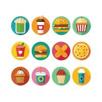 Food and Drink Icon Set Collection for Documents, Websites and Mobile Applications vector