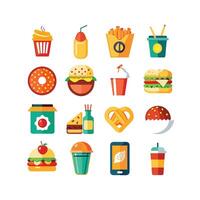 Food and Drink Icon Set Collection for Documents, Websites and Mobile Applications vector