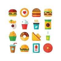 Food and Drink Icon Set Collection for Documents, Websites and Mobile Applications vector