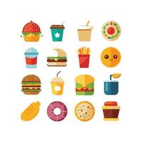 Food and Drink Icon Set Collection for Documents, Websites and Mobile Applications vector