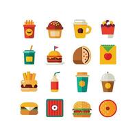 Food and Drink Icon Set Collection for Documents, Websites and Mobile Applications vector