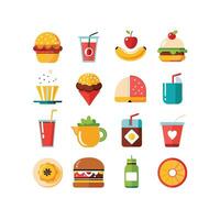 Food and Drink Icon Set Collection for Documents, Websites and Mobile Applications vector