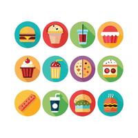 Food and Drink Icon Set Collection for Documents, Websites and Mobile Applications vector