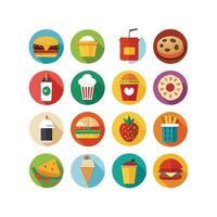Food and Drink Icon Set Collection for Documents, Websites and Mobile Applications vector