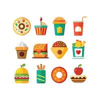 Food and Drink Icon Set Collection for Documents, Websites and Mobile Applications vector