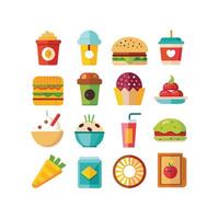 Food and Drink Icon Set Collection for Documents, Websites and Mobile Applications vector