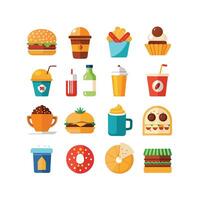 Food and Drink Icon Set Collection for Documents, Websites and Mobile Applications vector