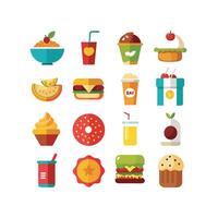 Food and Drink Icon Set Collection for Documents, Websites and Mobile Applications vector
