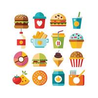 Food and Drink Icon Set Collection for Documents, Websites and Mobile Applications vector