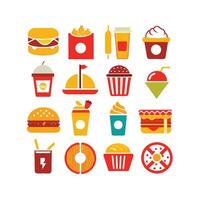 Food and Drink Icon Set Collection for Documents, Websites and Mobile Applications vector