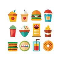 Food and Drink Icon Set Collection for Documents, Websites and Mobile Applications vector