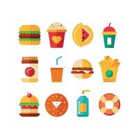Food and Drink Icon Set Collection for Documents, Websites and Mobile Applications vector
