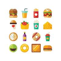 Food and Drink Icon Set Collection for Documents, Websites and Mobile Applications vector